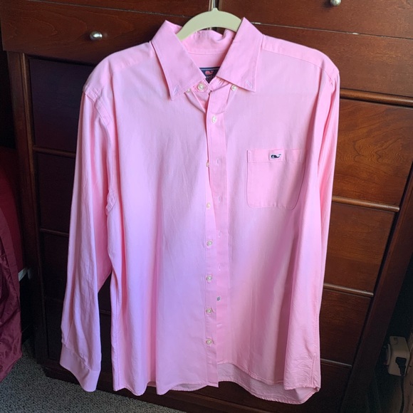 Slim Fit Tucker Vinyard Vines Pink Collared Shirt - Picture 4 of 4